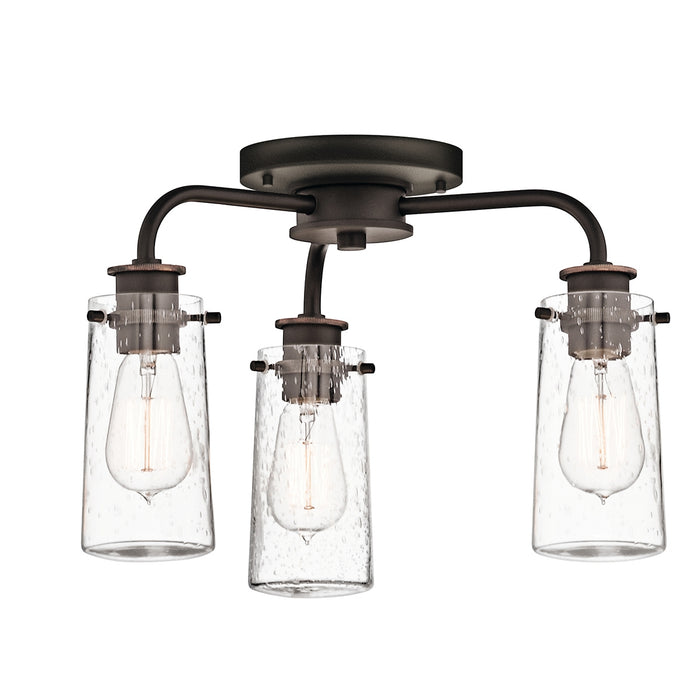 Kichler 43057 Braelyn 3-lt Chandelier/Semi Flush