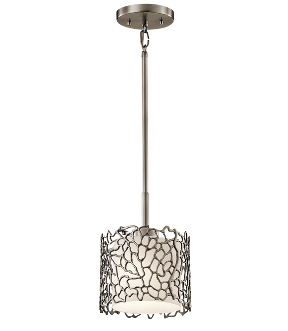 Kichler 43349 Silver Coral 1-lt Mini Pendant