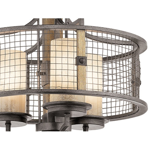 Kichler 43581 Ahrendale 3-lt Chandelier / Semi Flush
