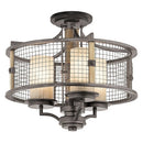 Kichler 43581 Ahrendale 3-lt Chandelier / Semi Flush