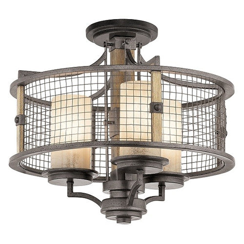 Kichler 43581 Ahrendale 3-lt Chandelier / Semi Flush