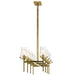 Kichler 43696 Alton 8-lt 46" Linear Chandelier-Natural Brass