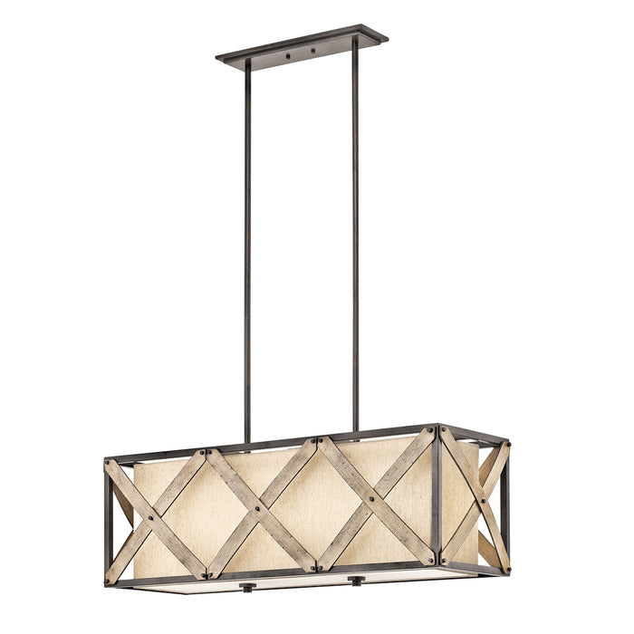 Kichler 43774 Cahoon 3-lt Linear Chandelier