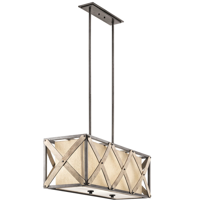 Kichler 43774 Cahoon 3-lt Linear Chandelier