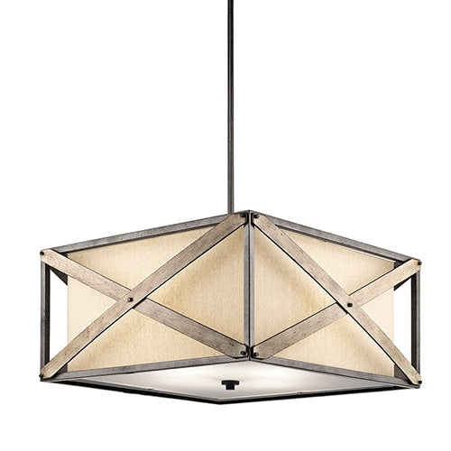 Kichler 43776 Cahoon 4-lt Pendant/Semi Flush