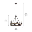 Kichler 43823 Taulbee 6-lt 29" Chandelier