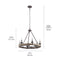 Kichler 43823 Taulbee 6-lt 29" Chandelier