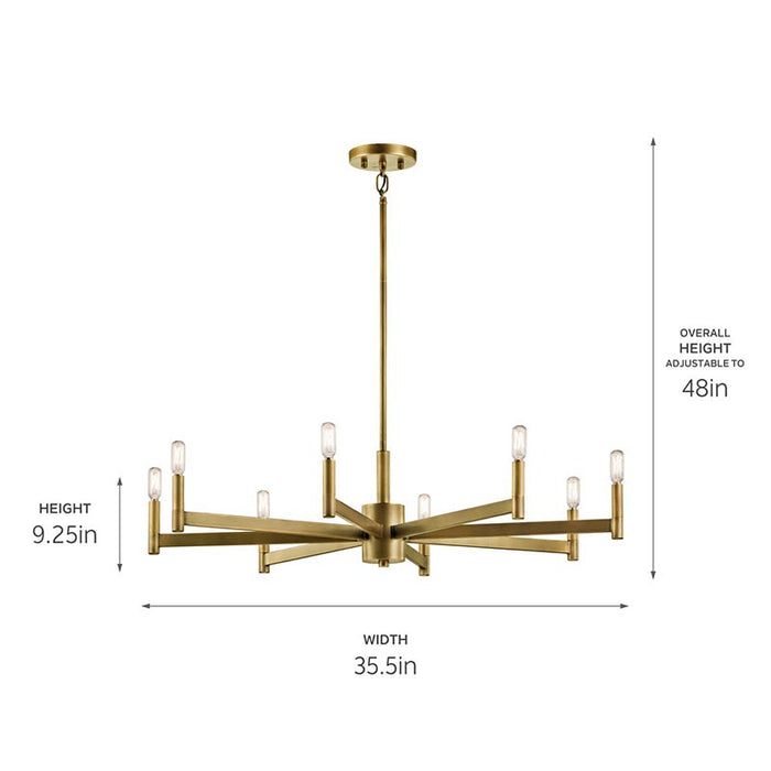 Kichler 43857 Erzo 8-lt 36" Chandelier