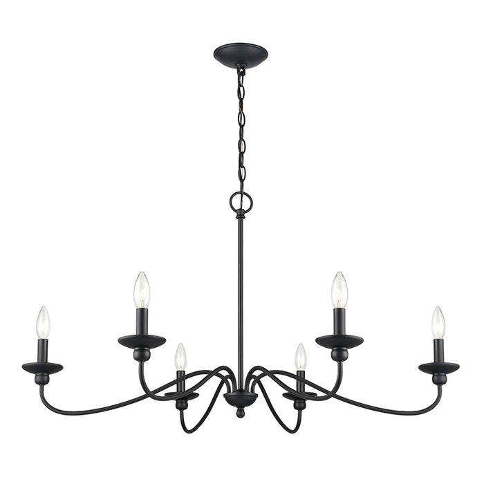 Millennium 4386 Delvona 6-lt 37" Chandelier