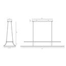 Eurofase 43877 Cadoux 1-lt 44" LED Chandelier