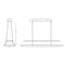 Eurofase 43877 Cadoux 1-lt 44" LED Chandelier