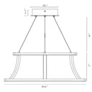 Eurofase 43885 Cadoux 20" LED Chandelier