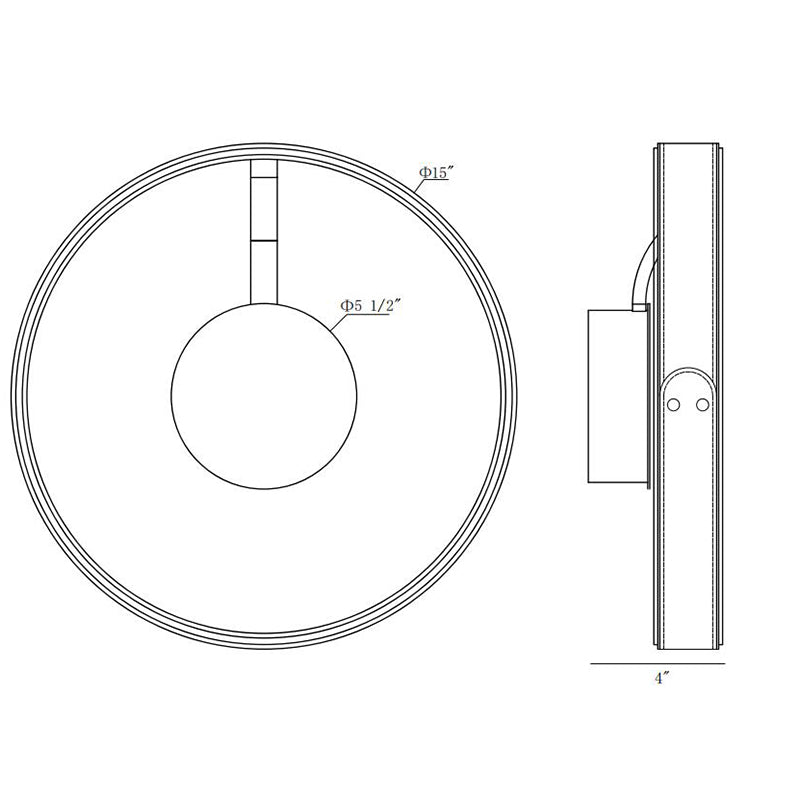 Eurofase 43893 Verdura 1-lt 15" LED Flush Mount