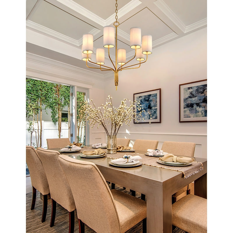 Troy F6168 Juniper 8-lt 32" Chandelier
