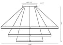 Eurofase 43900 Verdura 60" LED Chandelier
