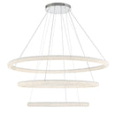 Eurofase 43927 Sassi 60" LED 3-Tire Ring Chandelier