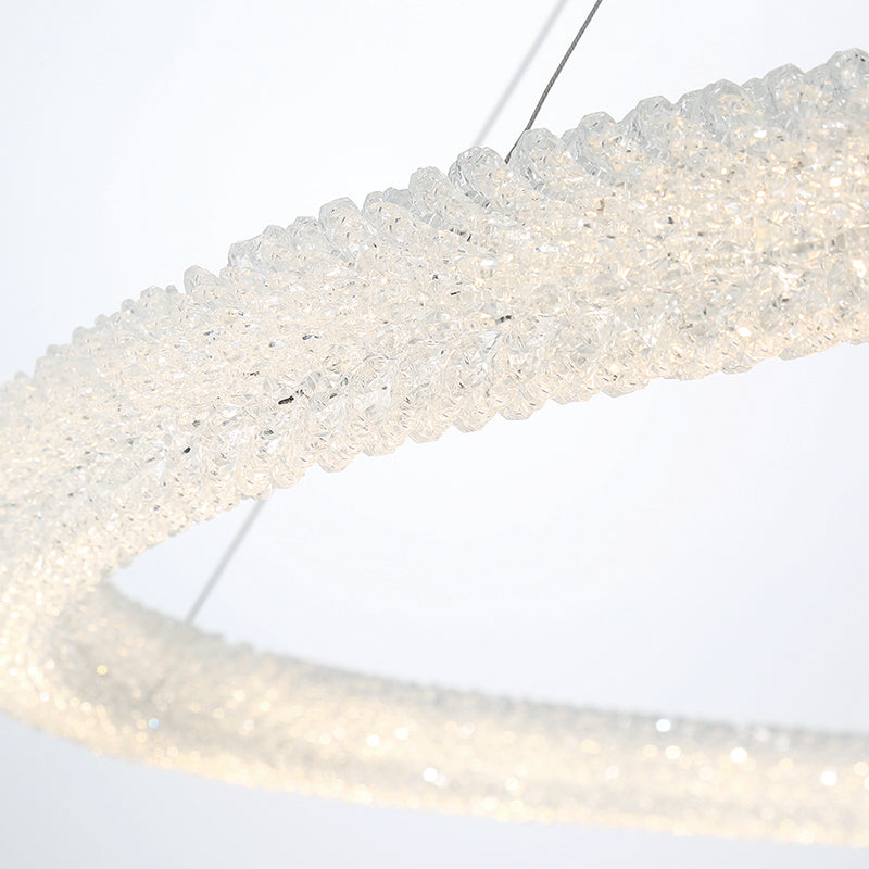 Eurofase 43927 Sassi 60" LED 3-Tire Ring Chandelier