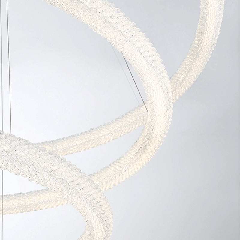 Eurofase 43927 Sassi 60" LED 3-Tire Ring Chandelier