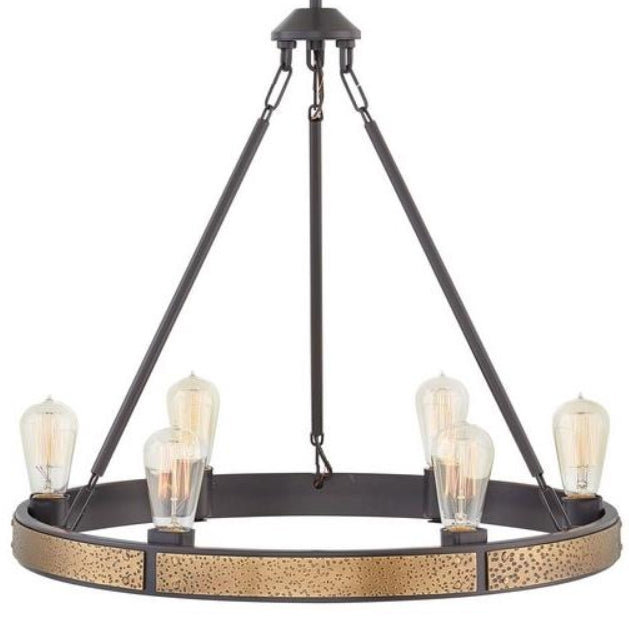 Hinkley 4395 Everett 6-lt 25" LED Chandelier