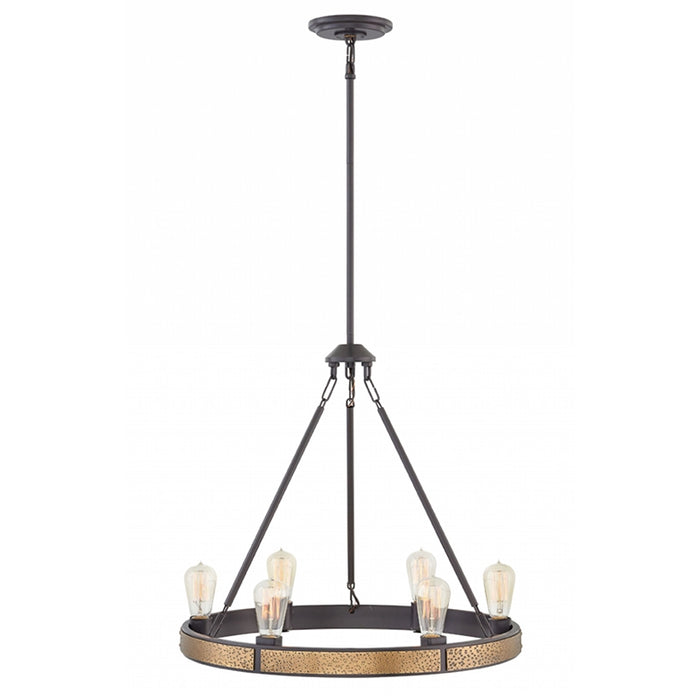 Hinkley 4395 Everett 6-lt 25" LED Chandelier