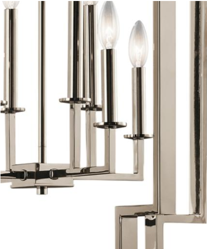 Kichler 43966 Downtown Deco 8-lt 24" Foyer Chandelier