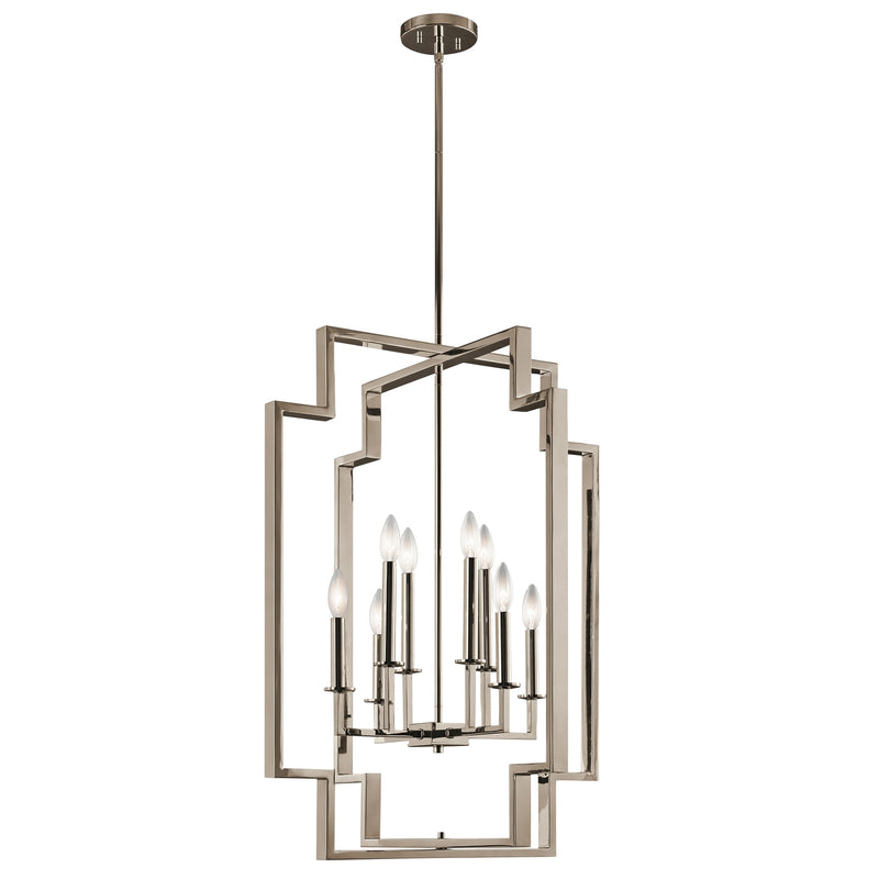 Kichler 43966 Downtown Deco 8-lt 24" Foyer Chandelier