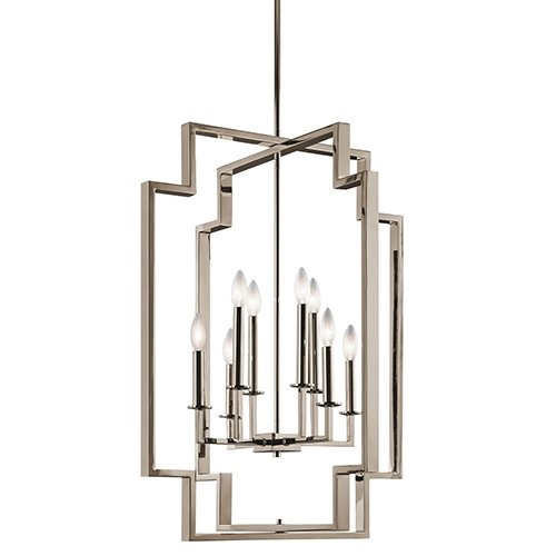 Kichler 43966 Downtown Deco 8-lt 24" Foyer Chandelier