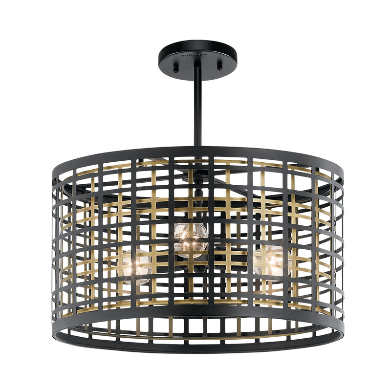 Kichler 44075 Aldergate 3-lt Pendant/Semi Flush