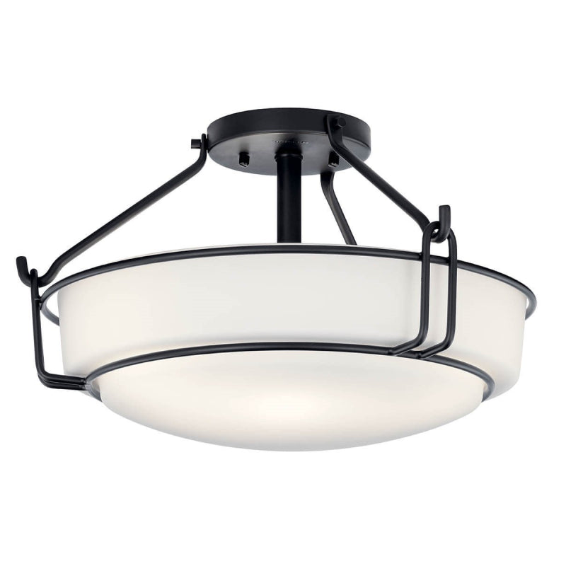 Kichler 44085 Alkire 3-lt 17" Semi Flush