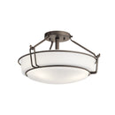 Kichler 44085 Alkire 3-lt 17" Semi Flush