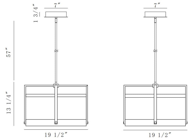 Eurofase 44256 1-lt Tye 20" LED Pendant