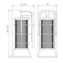 Eurofase 44264 Rivamar 1-lt 20" Tall Outdoor Wall Lantern