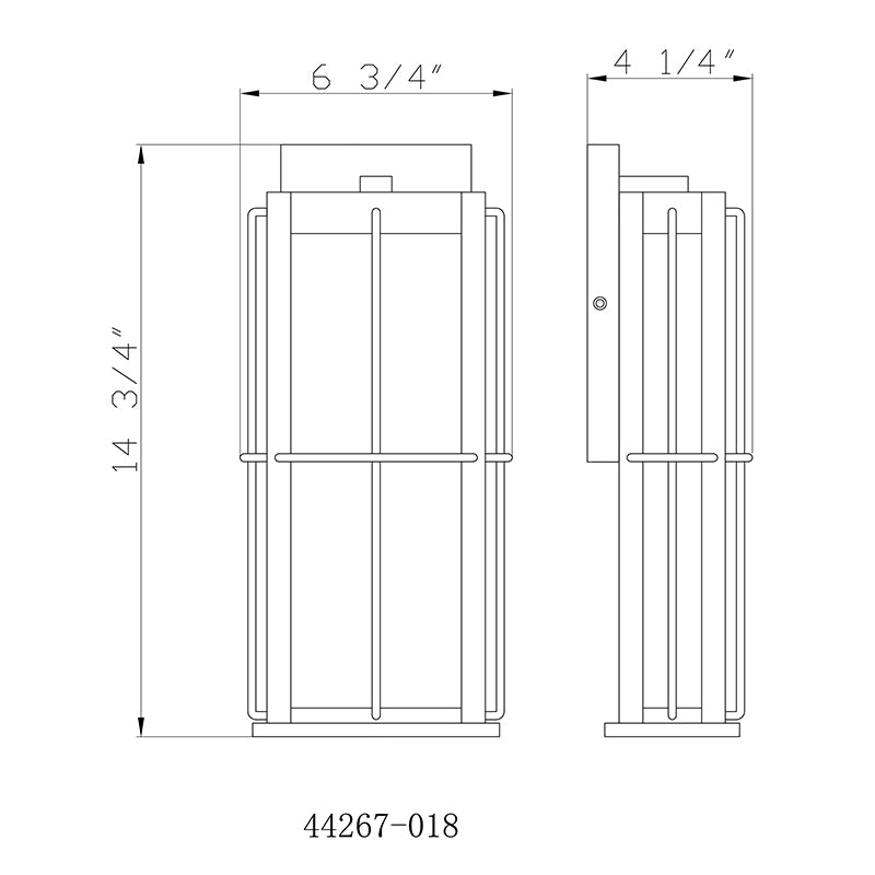 Eurofase 44267 Bensa 1-lt 15" Tall LED Outdoor Wall Lantern