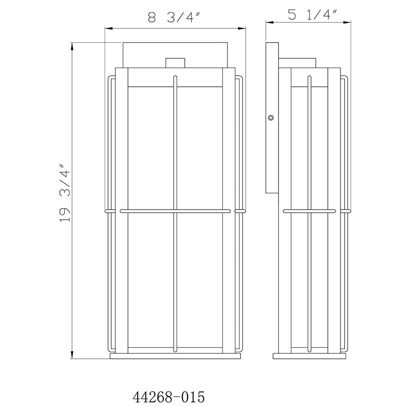 Eurofase 44268 Bensa 1-lt 20" Tall LED Outdoor Wall Lantern