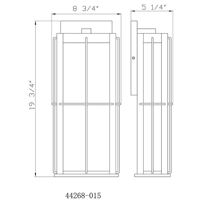 Eurofase 44268 Bensa 1-lt 20" Tall LED Outdoor Wall Lantern