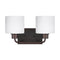 Sea Gull 4428802EN3 Canfield 2-lt 14" LED Wall / Bath Light