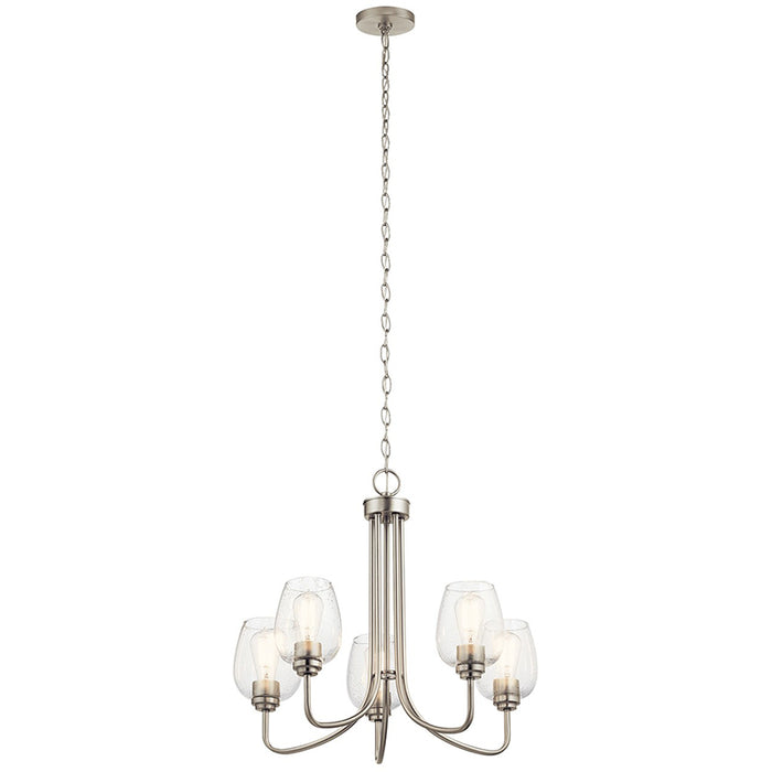 Kichler 44377 Valserrano 5-lt 24" Chandelier with Clear Seeded Glass