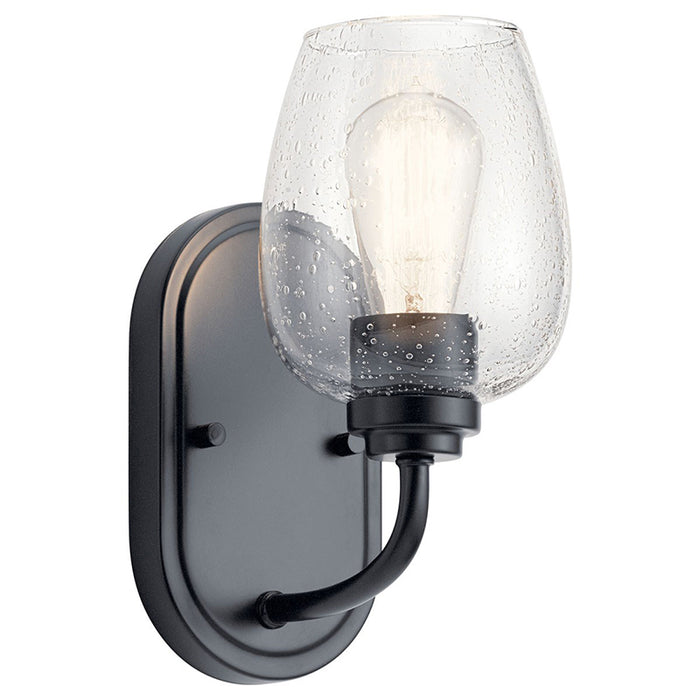 Kichler 44381 Valserrano 1-lt 10" Tall Wall Sconce with Clear Seeded Glass