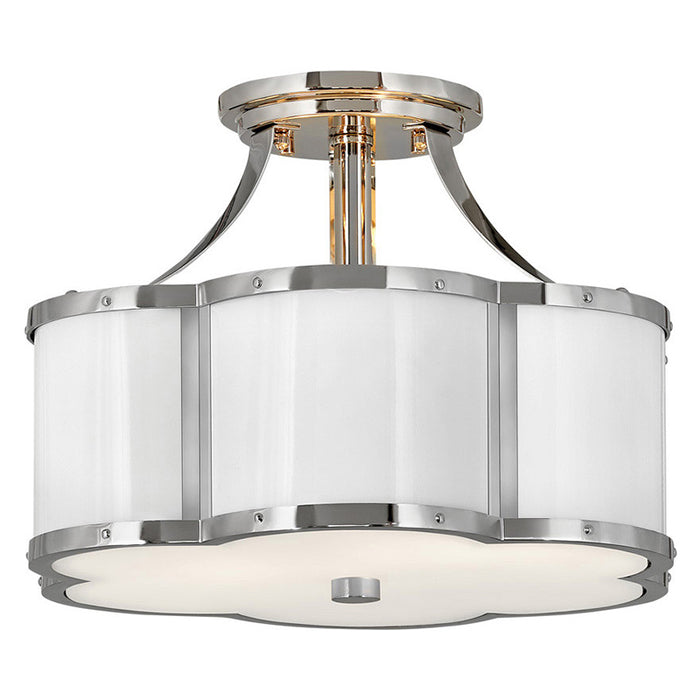 Hinkley 4443 Chance Small 2-lt 14" LED Semi Flush Mount