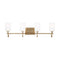 Sea Gull 4457104EN3 Oak Moore 4-lt 34" LED Bath Light