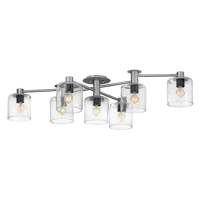 Hinkley 4513 Axel Extra Large 7-lt 59" LED Semi Flush Mount