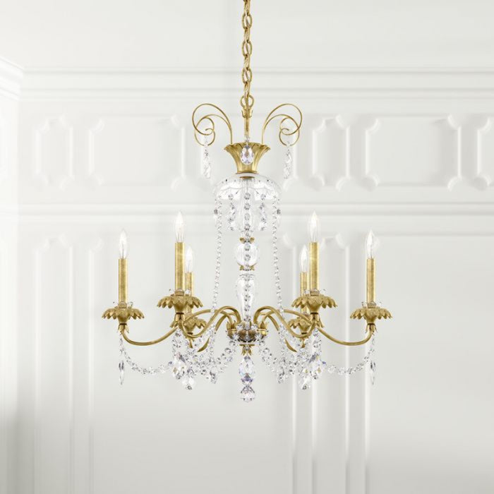 Schonbek AT1006N Helenia 6-lt 28" Chandelier