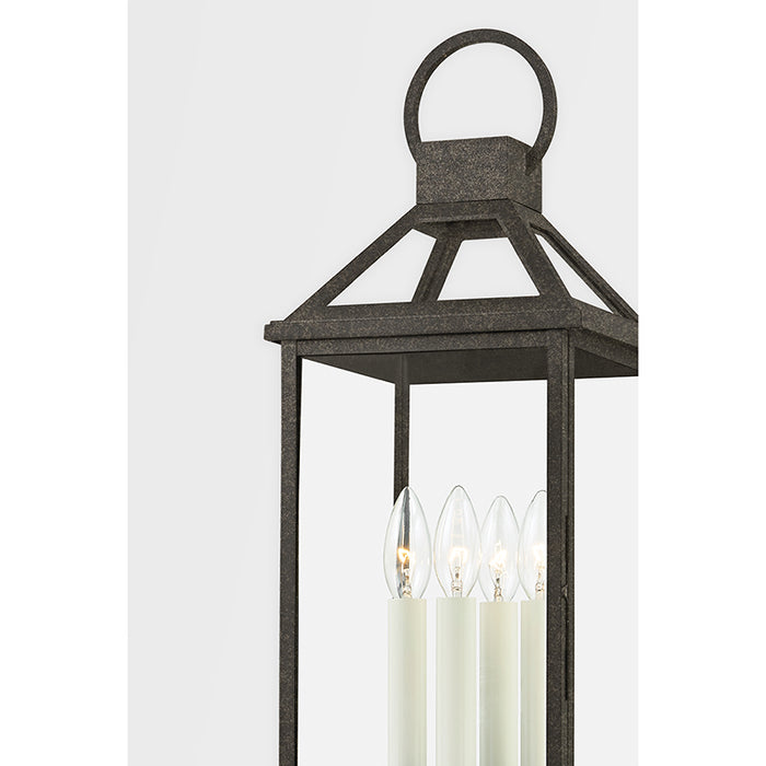 Troy P2745 Sanders 4-lt 25" Tall Post Light