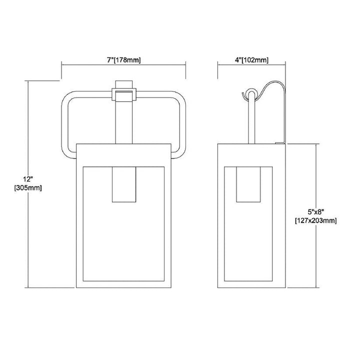 ELK 46680/1 Knowlton 7" Outdoor Wall Sconce