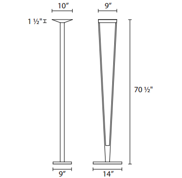 Sonneman 4674 V LED Torchiere