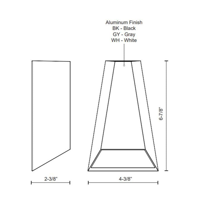 Kuzco EW62604 Drotto LED Outdoor Wall Sconce