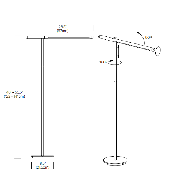 Pablo Design Brazo Adjustable LED Floor Lamp