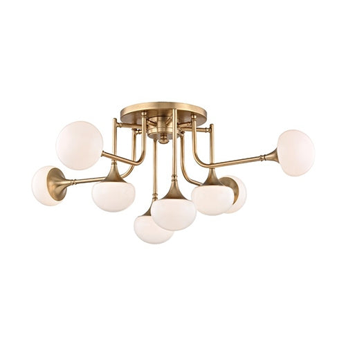 Hudson Valley 4708 Fleming 8-lt LED Semi Flush