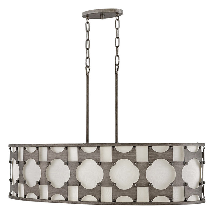 Hinkley 4738 Carter 6-lt 37" LED Linear Chandelier