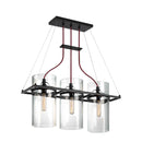 Sonneman 4763 Square Ring 3-lt 26" Rectangle Pendant